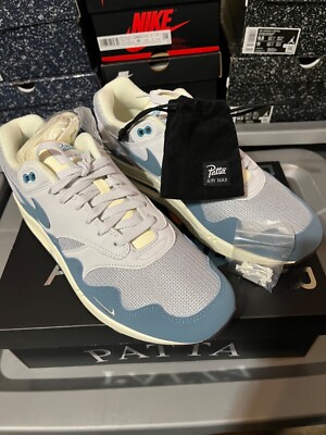 Mens Size Nike Air Max Patta Waves Noise Aqua w Bracelet And Bag  195244312924|