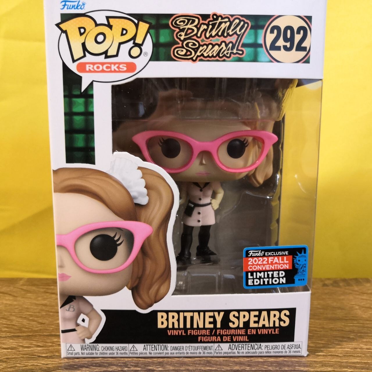 Funko Pop! Britney Spears 292 Rocks 2022 Fall Con Limited Ed. W/ Protector - P83