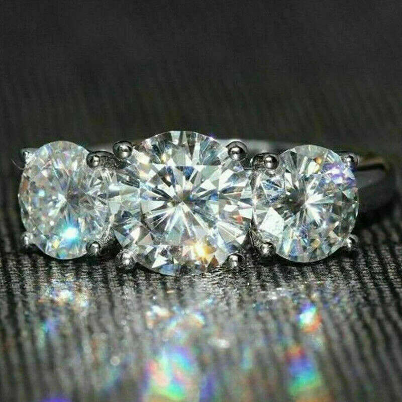 10K Solid Gelbgold Diamantschliff König Königin