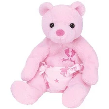 TY Beanie Baby - IT'S A GIRL the Bear (7 inch) - MWMTs Stuffed Animal Toy