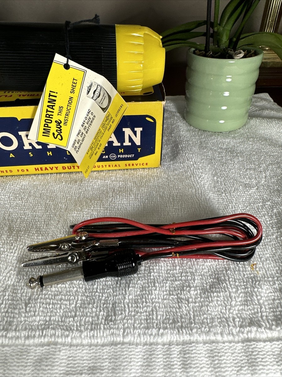 DEADSTOCK NEW Vintage Ray-O-Vac WORKMAN Industrial Flashlight USA