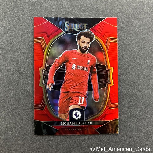 2023 Panini Select EPL Mohamed Salah Red Prizm Terrace #57 Liverpool - Picture 1 of 4