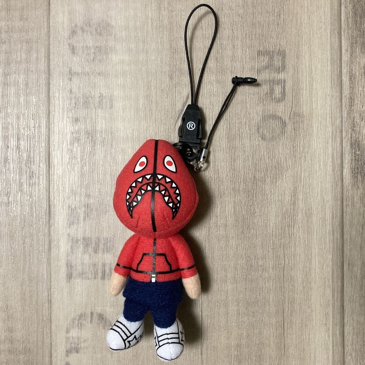 BAPE Teriyaki Alien shark plush doll strap a bathing ape Red | eBay