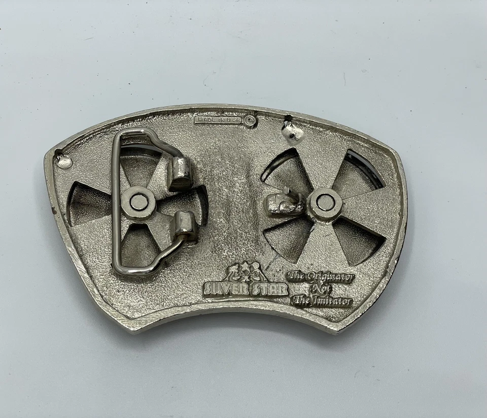 Silver Star The Originator Not the Imitator Tocadiscos Hebilla de cinturón Hecho en EE. UU. Foto 3 de 3