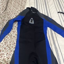 oneill wet suit mens medium black/blue