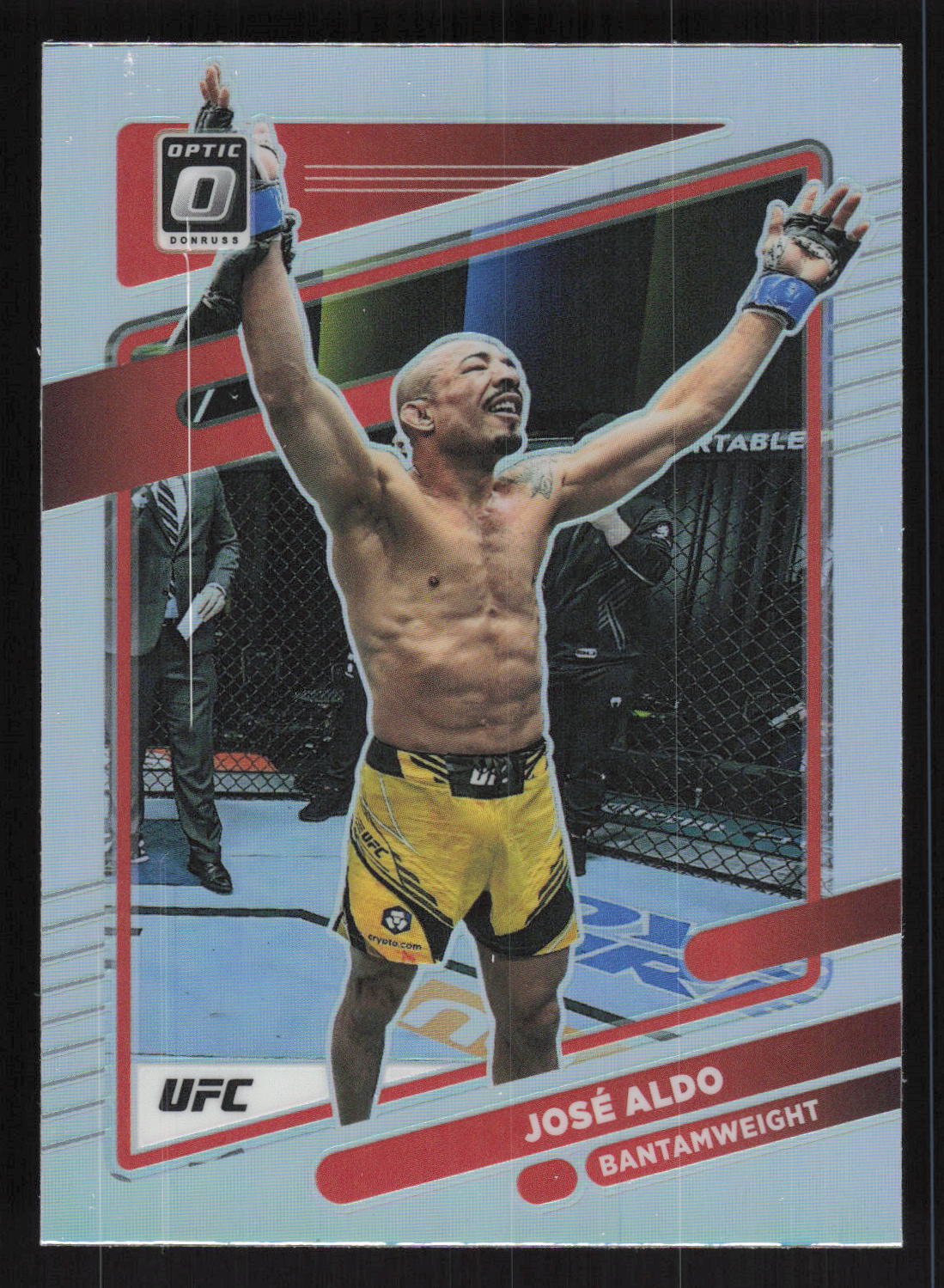2022 Donruss Optic UFC #62 Leon Edwards Silver Prizm Card TCCCX
