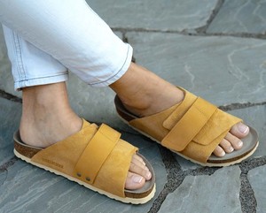 ochre birkenstocks