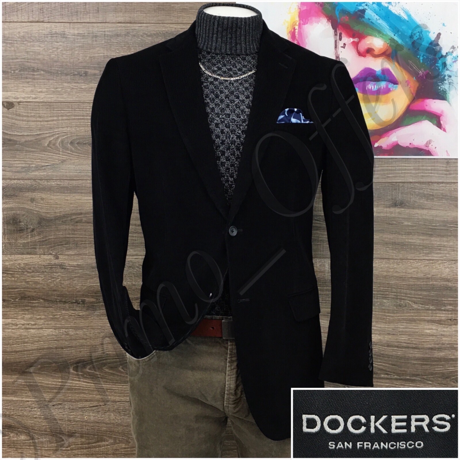 Dockers Mens Blazer Sport Coat Two Button Casual Jacket Size