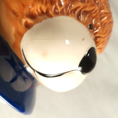 OREO Teddy Bear Cookie Jar Patriotic Flag 2002 Vintage 6th in Series Kraft Foods - Picture 17 of 18