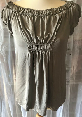ZARA BASIC Stylishe Damen Bluse / Top Gr M Navy ärmellos kurzer Babydoll-Look