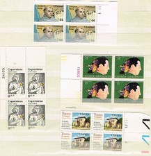 4 Mint Plate Block USA - 16 Postage sTamps 11-952 