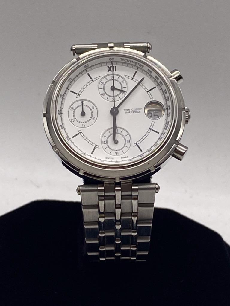 VAN CLEEF & ARPELS LE CHRONOGRAPHE STAINLESS STEEL 36mm QUARTZ