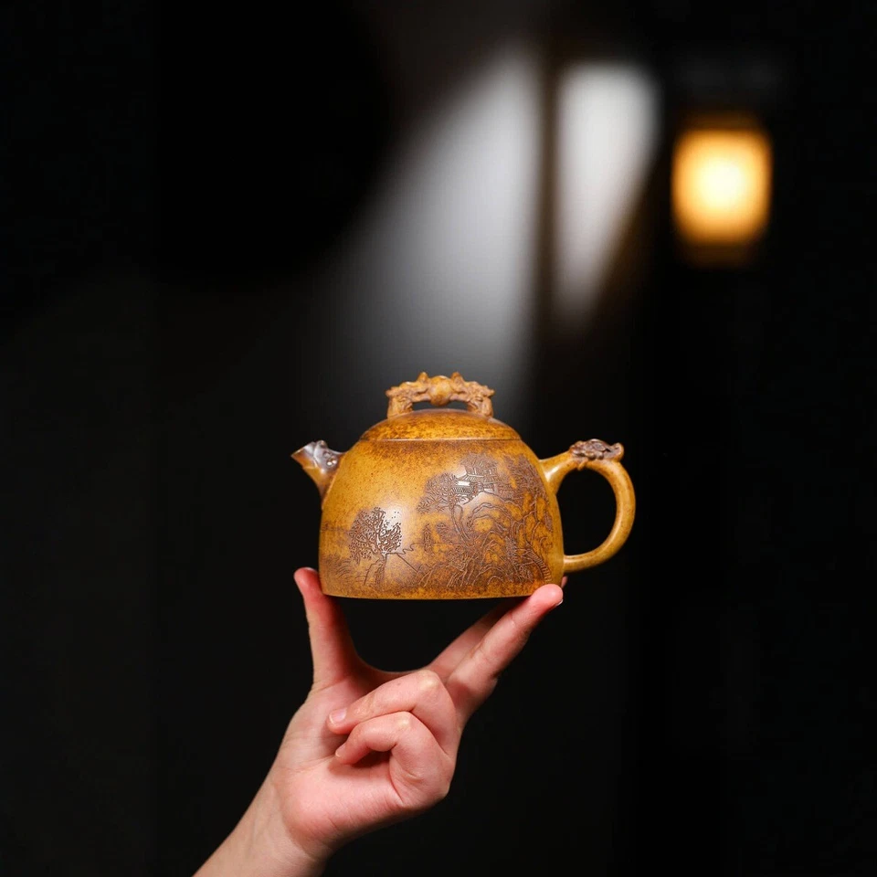 Yixing Zisha Pot Shuanglong Qinquan Zisha Pot - Immagine 2 di 4