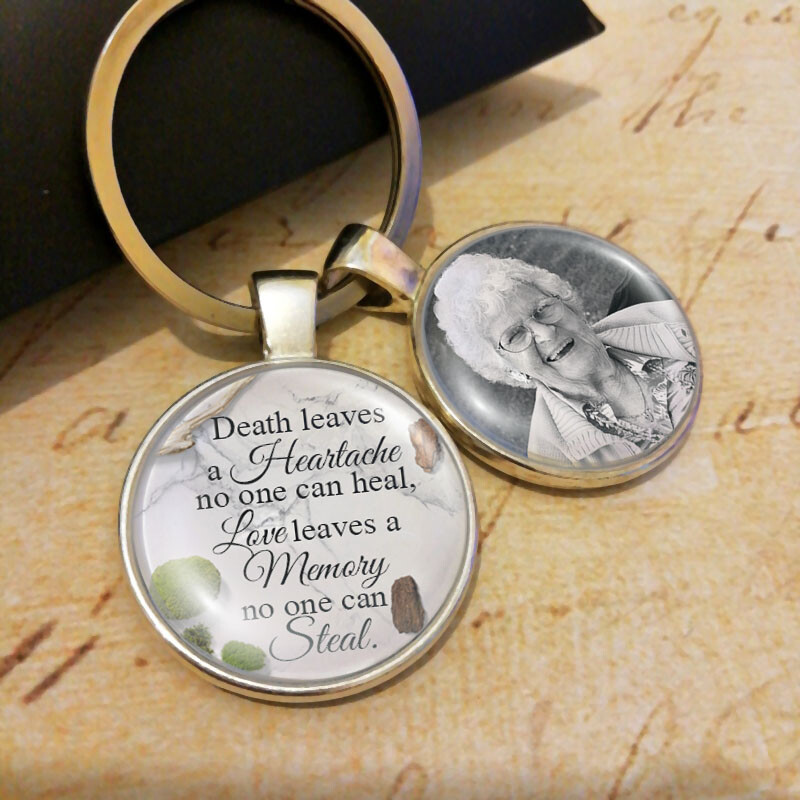 Personalised Photo In Memory Wedding Bouquet Charm Loss of Pet or - Main Image