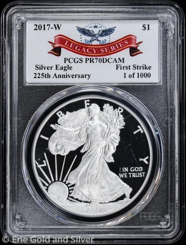 2017-W Proof $1 American Silver Eagle PCGS PR 70 DCAM | First Strike Legacy Seri