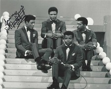 LITTLE ANTHONY GOURDINE AND THE IMPERIALS SIGNED 8x10 PHOTO B w/COA R&B GROUP
