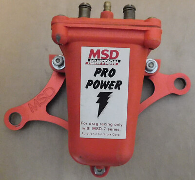MSD 8201 Pro Power Ignition Coil, Polyester, Oil Filled, 43,000 Volt, Red, W/Mts