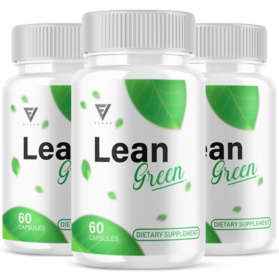 (3 Pack) Lean Green Keto Pills, LeanGreen Capsules Weight Support (180 Capsules)