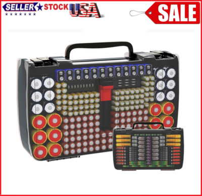 Battery Box Storage Organizer AA AAA 4A C D Cell 9V 3V Lithium LR44 CR Batteries