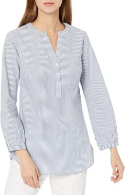 Amazon Essentials Women's Classic-Fit Bracelet Length Sleeve Poplin Shirt  XXL