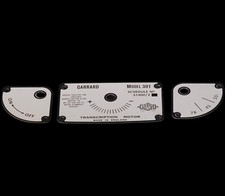 Garrard 301 Giradischi 100% Originale Argento Edizione Fabbrica Face Plates Sched 2