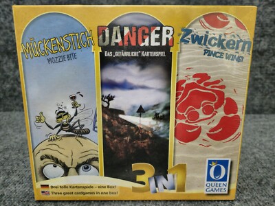 Queen Games 3 in 1 MOZZIE BITE , DANGER & PINCE WINS