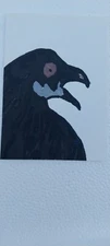 G.A.Titan Acrylic Painting IMPRESSIONISM  Crow Black Bird Folk Art 
