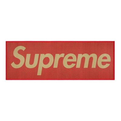 Supreme SS20 Woven Straw Mat, Yellow/Red 27