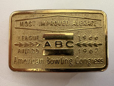 VTG American Bowling Congress League Award 1966-67 Belt Buckle