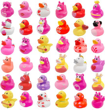 36 Pcs Valentines Rubber Ducks,Bath Showers Accessories,Mini 2.16" Duckies Bath