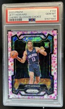 2023-24 Panini Prizm Jett Howard RC Prizm Choice Cherry Blossom #/20 PSA 10