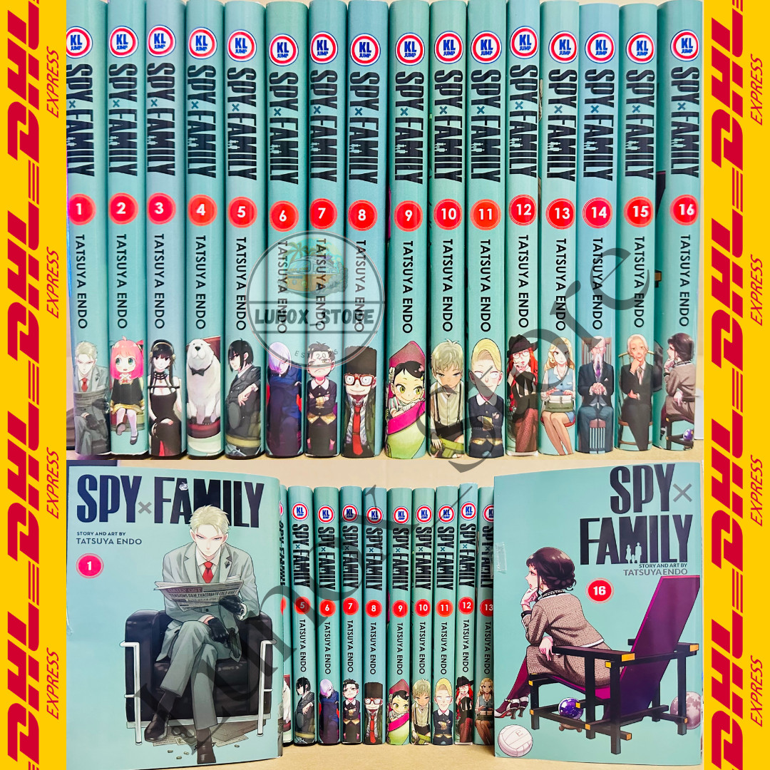 Spy X Family Manga Vol 1-16 Juego Completo Cómic Inglés por Tatsuya Endo ENVÍO GRATUITO