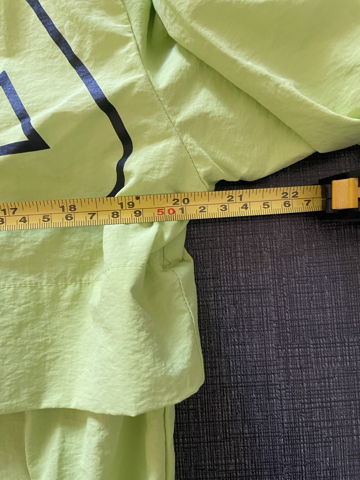 Giacca a vento FILA verde fluo grande Spellout pista donna taglia media