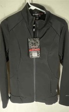NWT Spyder Women s Activewear Softshell Jacket Full Zip Mock Neck Black Size M