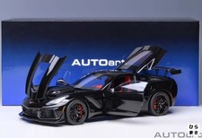 1/18 Scale Chevrolet Corvette C7 ZR1 Black Diecast Car Autoart Detailed 71276