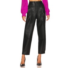 Line & Dot Faux Leather Black Noa Pants Size ...