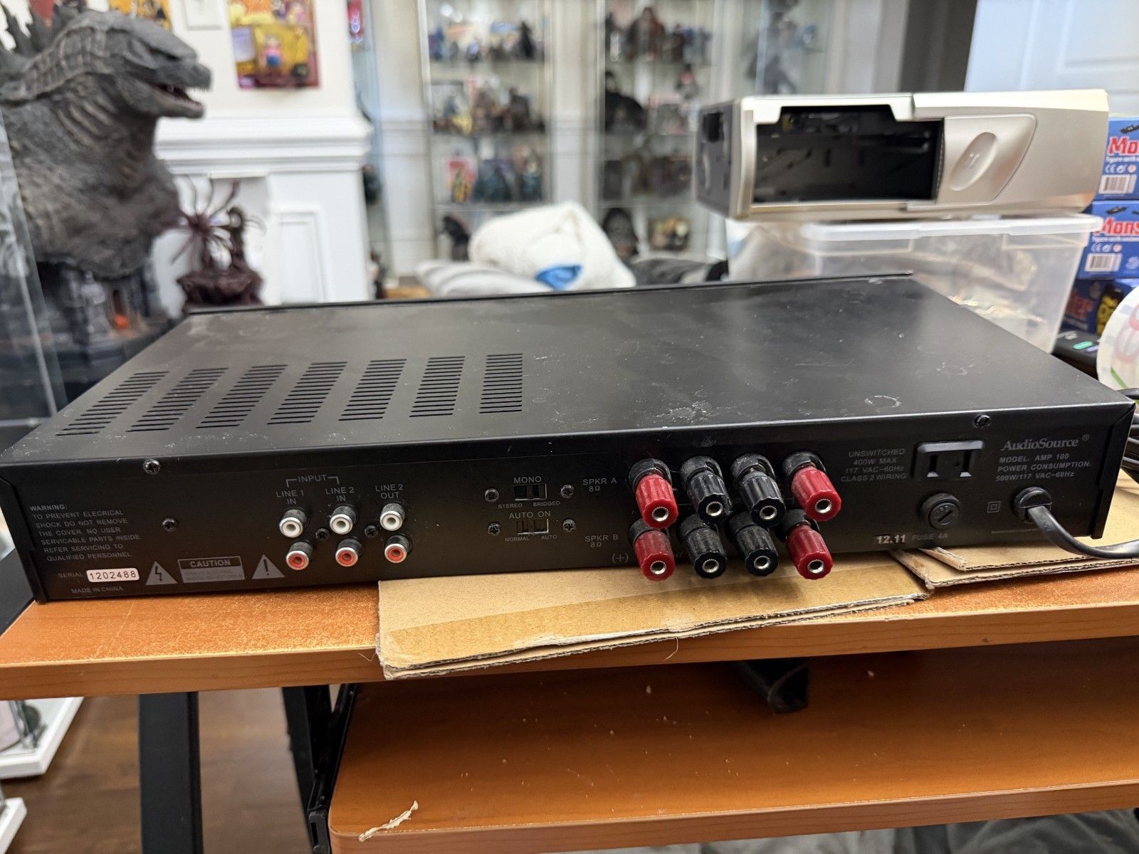 AudioSource AMP100 2 Channel Power Amplifier AMP 100 Black working