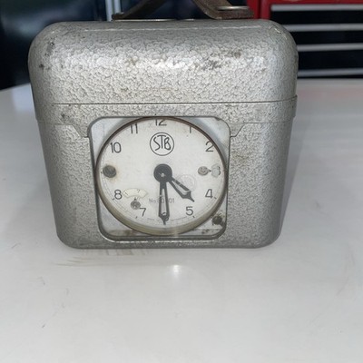 STB Kelbert Aluminum Pigeon Racing Timer Clock w/ Key Swiss Made ~clock Works