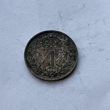 King George VI 1947 Maundy Silver four pence (4d) coin