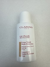 NWOTClarins UV Plus Anti-Pollution Tinted MEDIUM Face Sunscreen SPF 50 1.7 Oz
