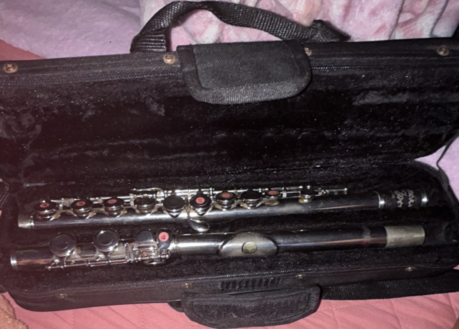 Glory Concert Flute Metal Silver Closed Hole Boehm High Polish w/ Case & Rod