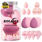 14PCS Makeup Sponge Set, Beauty Blender Sponge for Foundation Blending with 3PCS