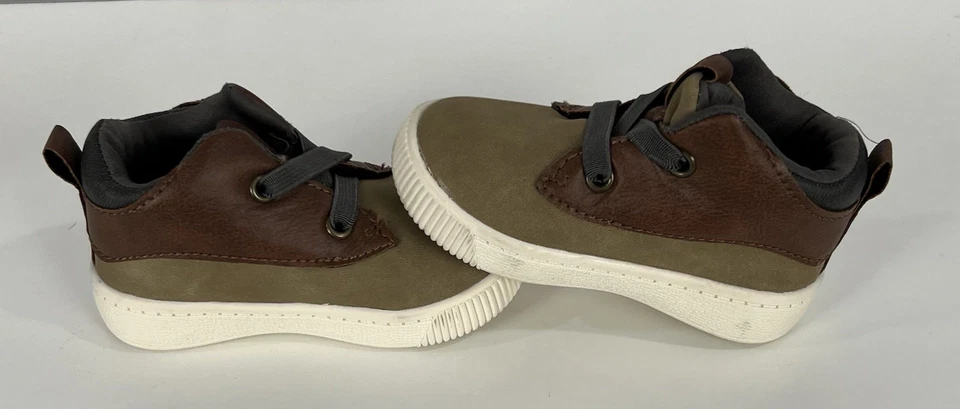 Bota de aventura CARTER'S marrom Willis infantil cano alto sapato casual tamanho 5m - Imagem 3 de 4