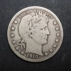 1910 *D * BARBER SILVER QUARTER  ***NICE*** FREE SHIPPING   C2082