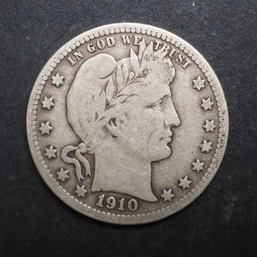 1910 *D * BARBER SILVER QUARTER  ***NICE*** FREE SHIPPING   C2082