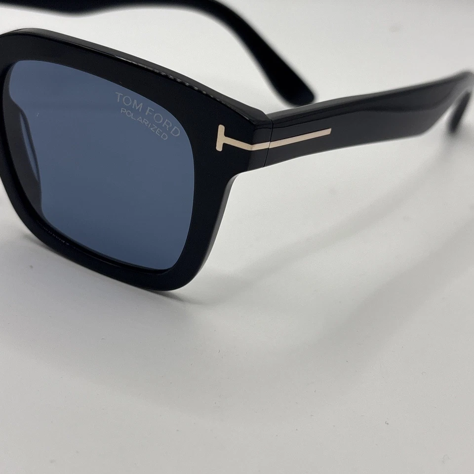 Gafas de sol Tom Ford TF751 01V Dax negras/azules polarizadas impecables auténticas Foto 4 de 4