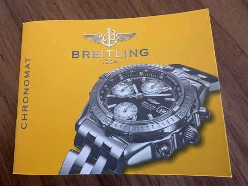 Breitling Chronomat Manual Booklet