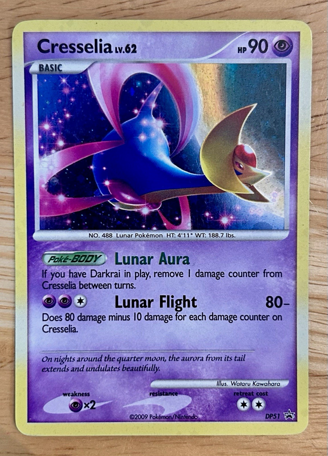 Pokemon TCG Darkrai DP52 Diamond and Pearl Holo English Basic 90 HP Promo