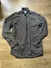 Vintage Lacoste Striped Button-Down Shirt Made in Tunisia