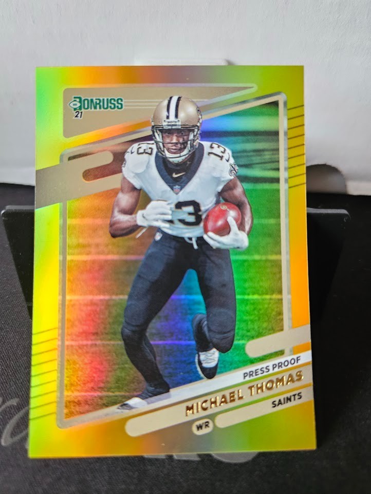 2021 Donruss Football Premium Gold Press Proof #96 Michael Thomas Saints